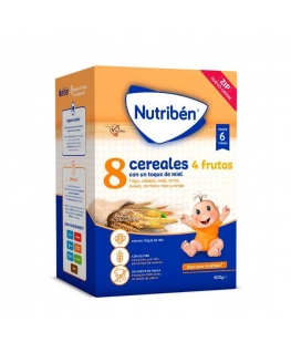Nutribén 8 grains and honey 4 fruits 600g