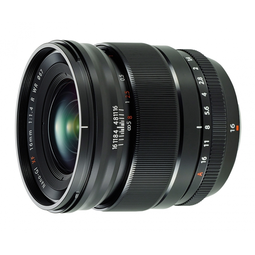 Fujifilm XF 16mm F/1.4 R WR SLR Laajakulmaobjektiivi Musta