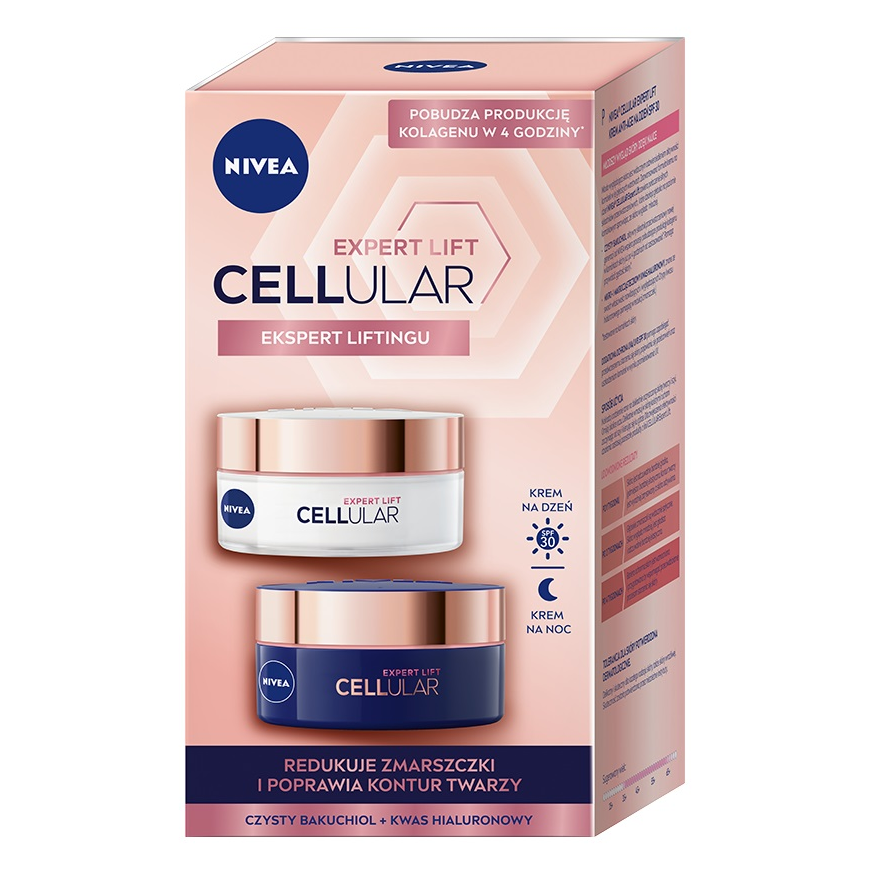 Nivea Dieninis kremas nuo senėjimo 50 ml + Naktinis kremas nuo senėjimo 50 ml Cellular Expert Lift SPF30 – 3