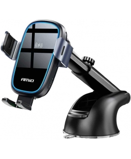 Holder for car na telefon szybę cockpit board charger inductive 15w amio-03779