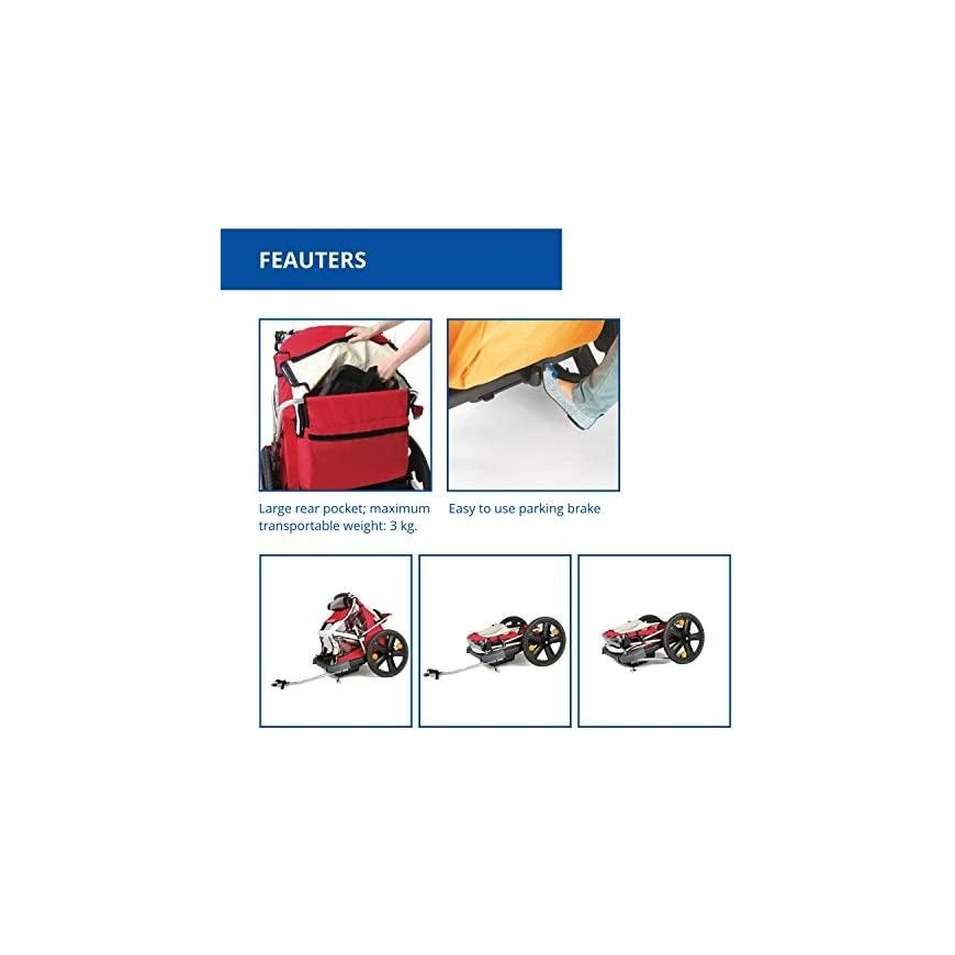 Dviračio priekaba Bellelli B-travel red – 3
