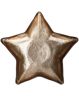 Rituali Domestici Szklany talerz w kształcie gwiazdki Neimieipensieri - Auksinis, 16 cm