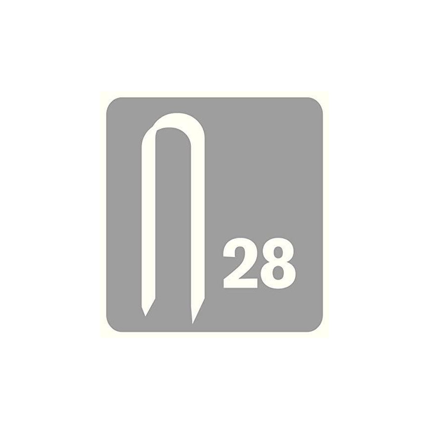 Kabės laidams 28/10 1000vnt. baltos, Rapid – 3