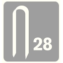 Kabės laidams 28/10 1000vnt. baltos, Rapid Kabės laidams 28/10 1000vnt. baltos, Rapid
