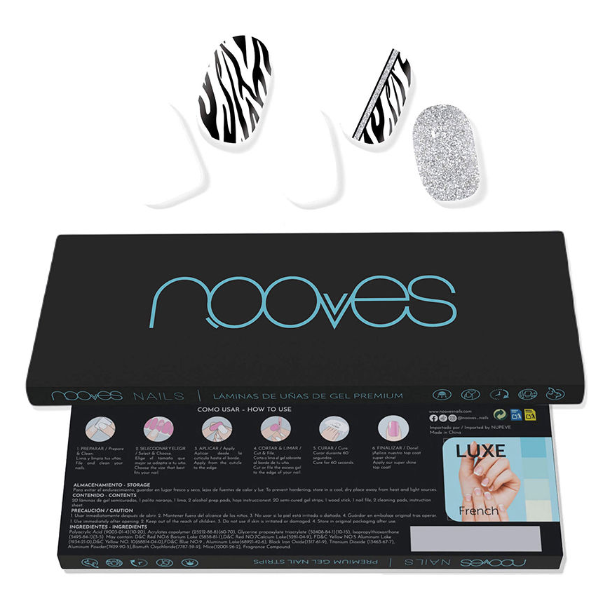 Nooves Premium Glam Funky Baby gel nail foil 20 U