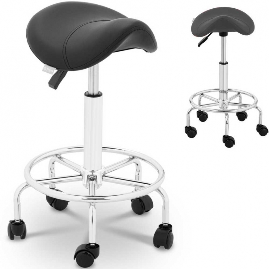 Physa Saddle cosmetic stool on wheels