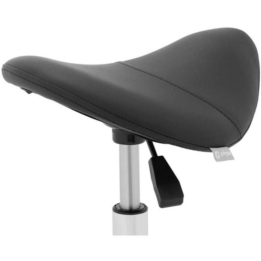 Physa Saddle cosmetic stool on wheels Frankfurt up to 150 kg black – 3