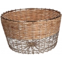 Rituali Domestici Okrągły koszyk Mettiloqui - Ruda, 26 x 15 cm Rituali Domestici Okrągły koszyk Mettiloqui - Ruda, 26 x 15 cm