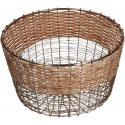 Rituali Domestici Okrągły koszyk Mettiloqui - Ruda, 26 x 15 cm Rituali Domestici Okrągły koszyk Mettiloqui - Ruda, 26 x 15 cm