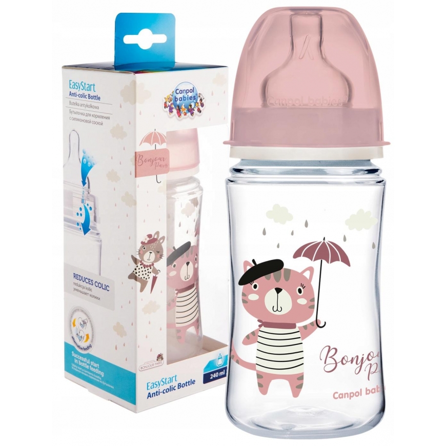 CANPOL BABIES wide neck bottle EASYSTART BONJOUR PARIS, 240 ml, 35/232_pin – 2