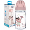 CANPOL BABIES plataus kaklelio buteliukas EASYSTART BONJOUR PARIS, 240 ml, 35/232_pin CANPOL BABIES plataus kaklelio buteliukas EASYSTART BONJOUR PARIS, 240 ml, 35/232_pin