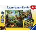Ravensburger 4005556092659 Pusle 49 tk Animals