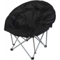 Enero Camp FOTEL Turistinis sulankstomas TRIP 83x80x40CM Juodas