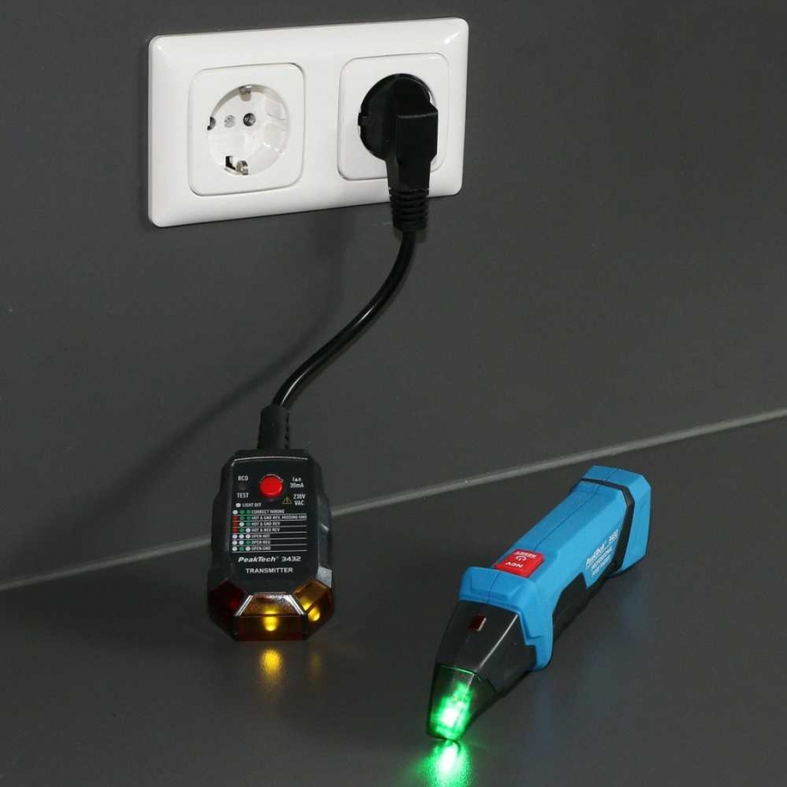 PeakTech 3432 RCD fuse finder – 3