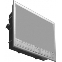 Orno Puszka podłogowa na gniazda modulowe 8 x 45x45mm or 16 x 22.5x45mm, cover: stainless steel, black Orno Puszka podłogowa na gniazda modulowe 8 x 45x45mm or 16 x 22.5x45mm, cover: stainless steel, black