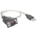 Manhattan 205146 seriālais kabelis Melns, Caurspīdīgs 0,45 m USB Type-A D-Sub (DB-9) Manhattan 205146 seriālais kabelis Melns, Caurspīdīgs 0,45 m USB Type-A D-Sub (DB-9)