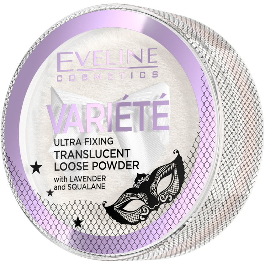 Eveline Cosmetics Variete skaidri biri pudra su levandomis ir skvalanu 5g – 2