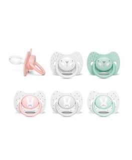Suavinex physiological silicone pacifier 6-18M 2V