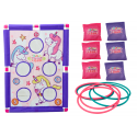 Lean Toys Arcade Game Hoop Bag Throw 2in1 Unicorn Board