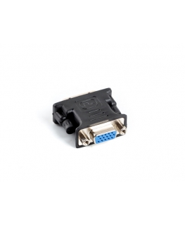 Lanberg AD-0012-BK kabeļu spraudņu pāreja DVI-I VGA (D-Sub) Melns