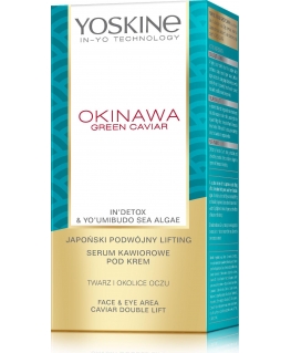 Yoskine Okinawa Green Caviar Japoniškas dvigubas liftingo ikrų serumas po kremu veidui ir paakių zonai 30ml