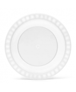 Plate Ø25,5x2,5cm Trippy white
