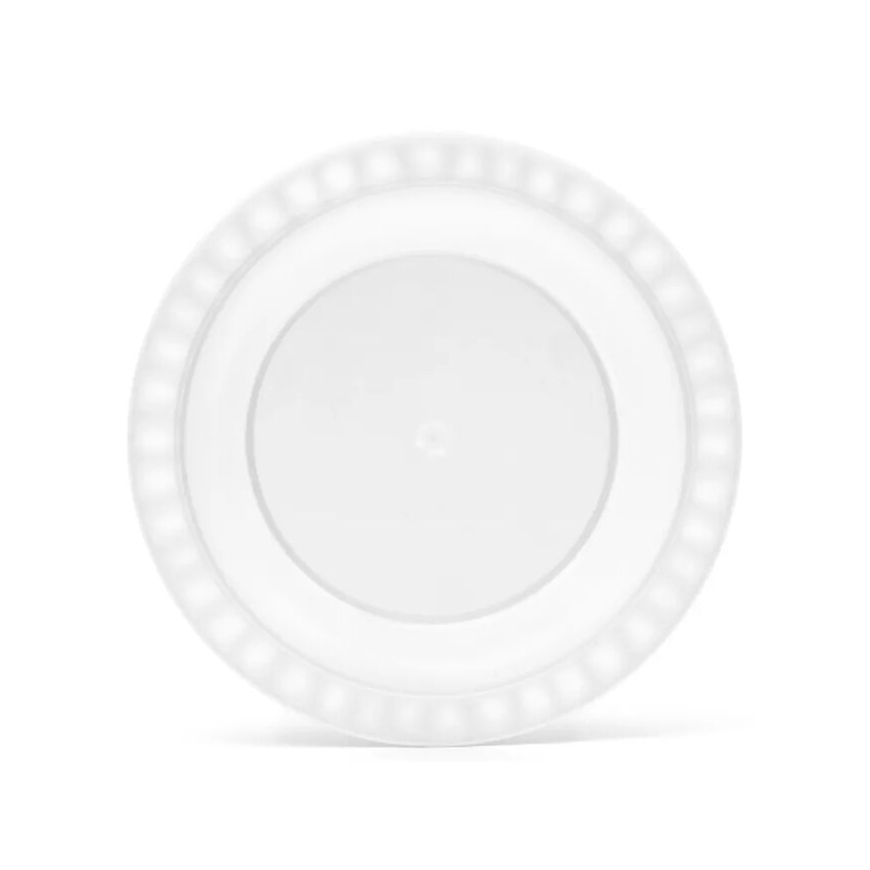 Plate Ø25,5x2,5cm Trippy white