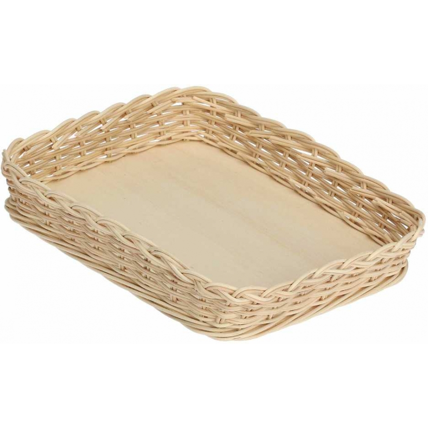 La Porcellana Bianca Wiklinowy kosz na naczynie do zapiekania Midollino - Brown, 23 cm