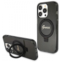 Case GUESS GUHMP13LHRSGSK IPHONE 13 PRO / 13 6.1 "Black / Black HARDCASE RING STAND SCRIPT GLITTER MAGSAFE Case GUESS GUHMP13LHRSGSK IPHONE 13 PRO / 13 6.1 "Black / Black HARDCASE RING STAND SCRIPT GLITTER MAGSAFE