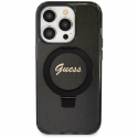Case GUESS GUHMP13LHRSGSK IPHONE 13 PRO / 13 6.1 "Black / Black HARDCASE RING STAND SCRIPT GLITTER MAGSAFE Case GUESS GUHMP13LHRSGSK IPHONE 13 PRO / 13 6.1 "Black / Black HARDCASE RING STAND SCRIPT GLITTER MAGSAFE