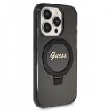 Case GUESS GUHMP13LHRSGSK IPHONE 13 PRO / 13 6.1 "Black / Black HARDCASE RING STAND SCRIPT GLITTER MAGSAFE Case GUESS GUHMP13LHRSGSK IPHONE 13 PRO / 13 6.1 "Black / Black HARDCASE RING STAND SCRIPT GLITTER MAGSAFE