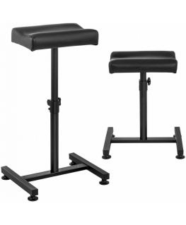 Physa Cosmetic foot support for pedicure, adjustable height up to 75 cm up to 80 kg - black