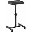 Physa Cosmetic foot support for pedicure, adjustable height up to 75 cm up to 80 kg - black