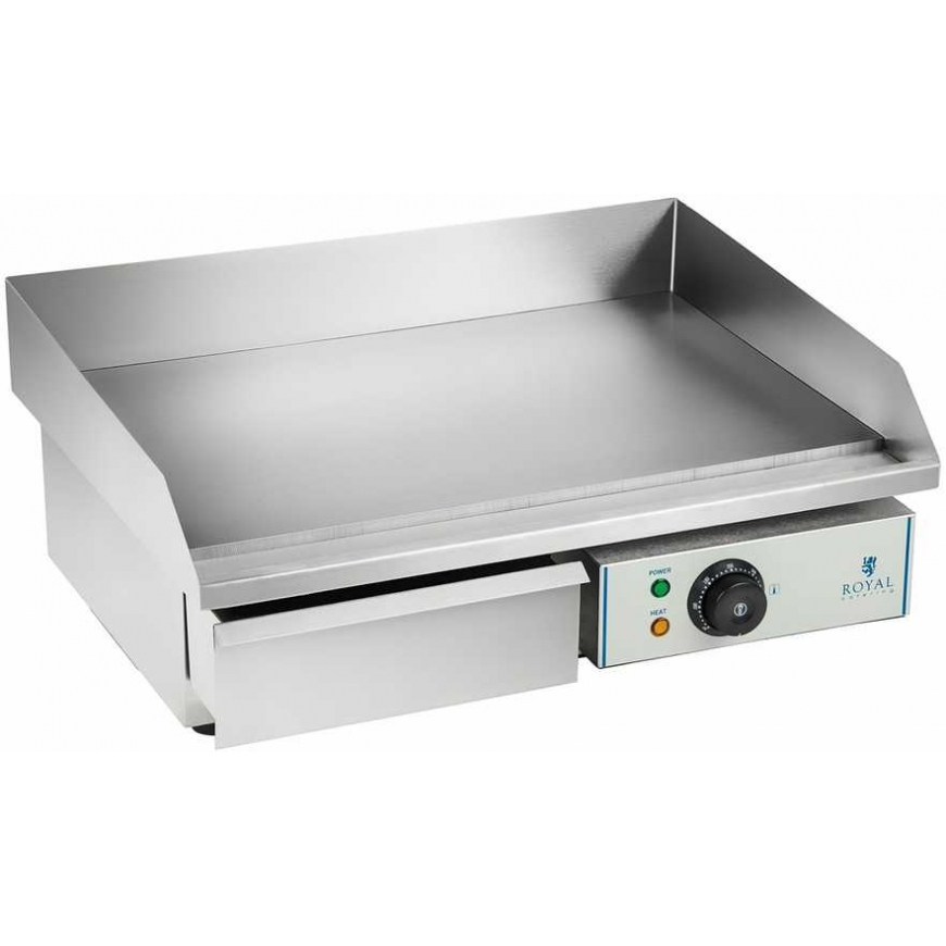 Royal Catering Electric grill with high edge, width 55cm – 2