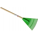 Small rake with wooden handle green 19cm Small rake with wooden handle green 19cm
