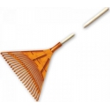 Small rake with wooden handle green 19cm Small rake with wooden handle green 19cm