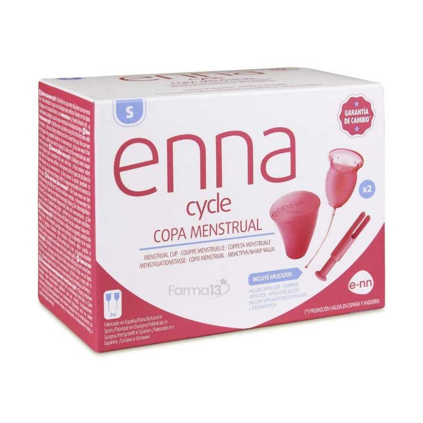 "Enna Cycle" menstrual cup S size 2 pcs + applicator
