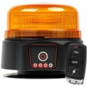 Bezprzewodowa lampa ostrzegawcza kogut led with remote r65 r10 12v 24v amio-03932