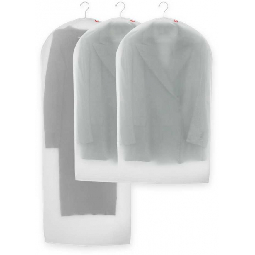 Set of 3 pokrowców na odzież (2x S + L) Rayen