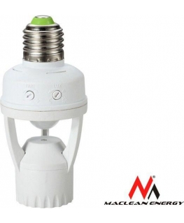 Maclean Oprawa żarówki with motion sensor zmierzchu 360° MCE24
