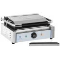Sumuštinių keptuvas Kontaktinis PANINI 2200W 230V dvipusis sklandžiai kontaktinis grilis Royal Catering Sumuštinių keptuvas Kontaktinis PANINI 2200W 230V dvipusis sklandžiai kontaktinis grilis Royal Catering