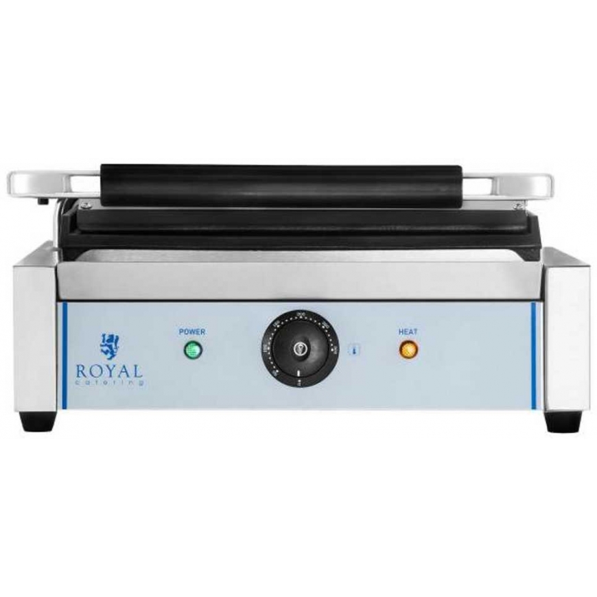 Sumuštinių keptuvas Kontaktinis PANINI 2200W 230V dvipusis sklandžiai kontaktinis grilis Royal Catering – 5