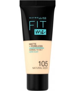 Maybelline Fit Me! Foundation Matte + Poreless 105 Natural Ivory