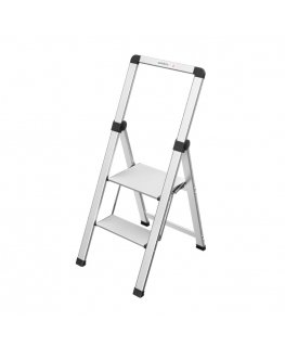 Folding step bench Selekta DK40 BasicLine | aluminium | 2 steps