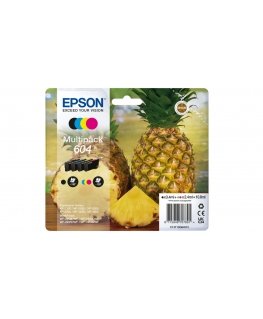 Epson 604 tindikassett 4 tk Originaal Standard Yield Must, Tsüaan, Magenta, Kollane