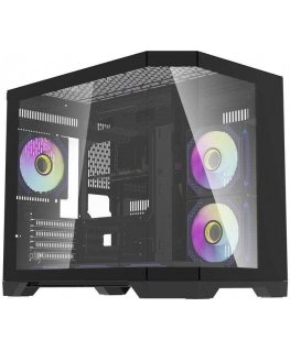 Darkflash Darflash FT418 computer case + 6 aRGB fans (black)