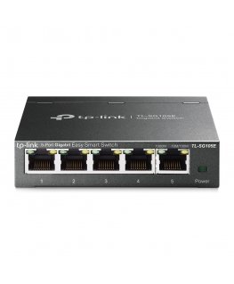 TP-Link TL-SG105E сетевой коммутатор Управляемый L2 Gigabit Ethernet (10/100/1000) Черный