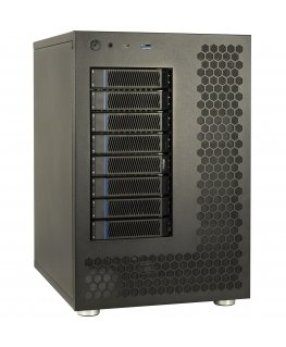 Inter-Tech NAS-8 HDD enclosure Black 2.5/3.5"