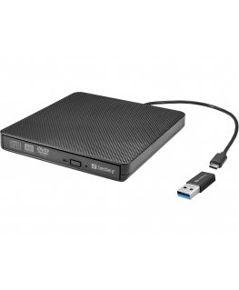 Sandberg USB-C/A DVD Drive optiline kettaajam DVD Super Multi DL Must