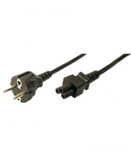 LogiLink CP093 power cable Black 1.8 m C5 coupler CEE7/7